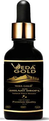 VEDA GOLD shilajit liquid , Pure Shilajit Drops Liquid Form (30 Ml)(30 ml)