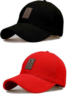 zendro Solid Sports/Regular Cap Cap(Pack of 2)
