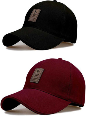 zendro Solid Sports/Regular Cap Cap(Pack of 2)