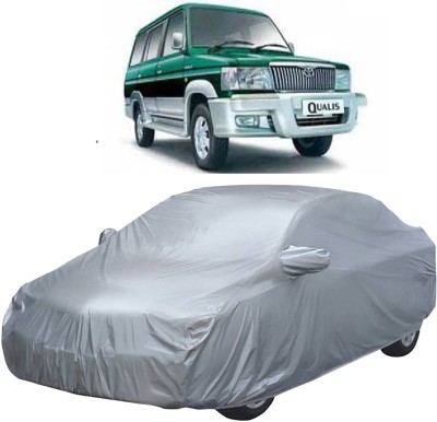 UK Blue Car Cover For Toyota Qualis (With Mirror Pockets)(Silver, For 2004 Models)
