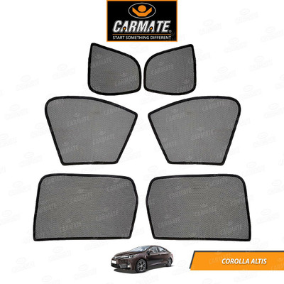 CARMATE Side Window Sun Shade For Toyota Corolla Altis(Black)