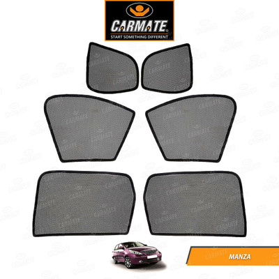 CARMATE Side Window Sun Shade For Tata Manza(Black)