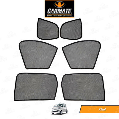 CARMATE Side Window Sun Shade For Tata Nano(Black)