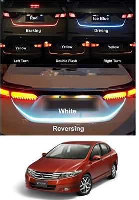 RKPSP Led Strip Trunk/Dicky/Boot/Tail Lights Streamer Brake Turn Signal Light For Honda City 2014 Universal For All Models Car Fancy Lights(Multicolor)