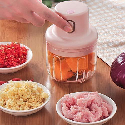 SWISS WONDER XVI -232-Wireless Portable Food Chopper USB Charging Port Vegetable & Fruit Chopper(1 x USB Chopper)