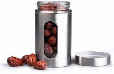 ND BROTHERS Glass Grocery Container  - 350 ml(Silver)