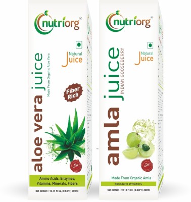 Nutriorg Amla/Aloevera Juice (Detox Pack)(2 x 300 ml)