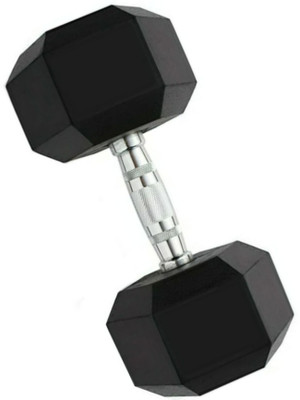 LCARNO 10kg Hex Dumbbell Single Piece Fixed Weight Dumbbell(10 kg)