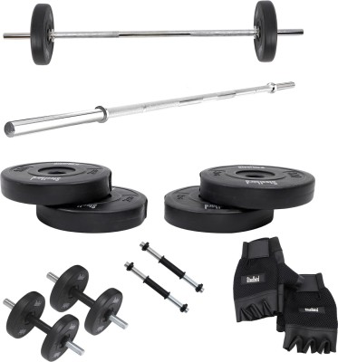 Steelbird 8 kg Combo Home Gym Set with Acc.(8Kg Dumbell Rod+Wt 2kgx4+Gloves+Straight Rod) Home Gym Combo