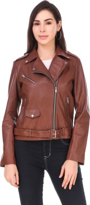 Leather Retail Full Sleeve Printed Women Jacket