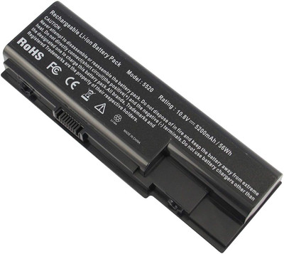 WISTAR Laptop Battery Compatible for AS07B31 AS07B51 AS07B41 AS07B42 AS07B32 AS07B61 AS07B71 AS07B72 AS07B52 ICL50 ICY70 ICW50, LAPTOP Acer Aspire 5920 5315 5520 6930 7520 7720 6 Cell Laptop Battery