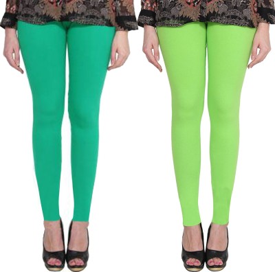 Clarita Ankle Length Ethnic Wear Legging(Green, Light Green, Solid)