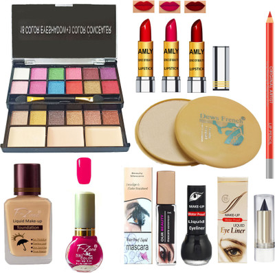CLUB 16 All In One Makeup Kit Of 11 items RT09(Pack of 11)