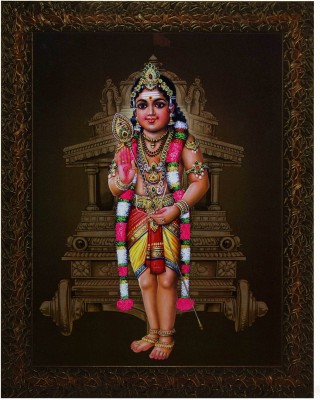 Bhawana Creation KARTIK JI 6 Digital Reprint 10 inch x 8 inch Painting(With Frame)