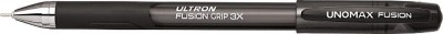 UNOMAX Ultron Fusion Grip 3X Black Ball Pen Ball Pen(Pack of 20, Black)