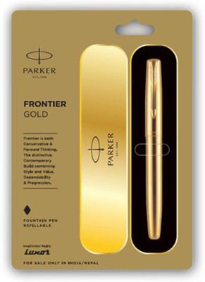 PARKER FRONTIER GOLD FOUNTAIN PEN Fountain Pen(Ink Color - Blue)