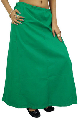 Queen Style Rama Green 8 Part Fine Quality Pure Cotton Petticoat(3XL)