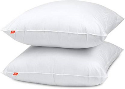 Navi collection Microfibre Solid Sleeping Pillow Pack of 2(White)