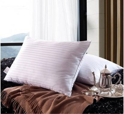 Navi collection Microfibre Stripes Sleeping Pillow Pack of 2(White)