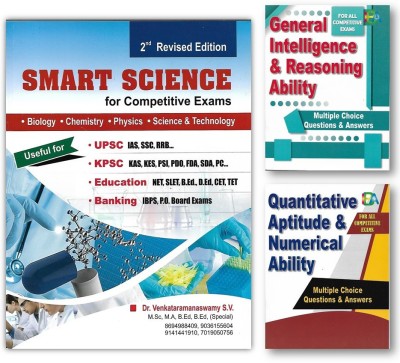 Smart Science + Mental Ability (Set Of 3 Books)(Paperback, Dr. Venkataramanaswamy S V, IBA Expert Panel)