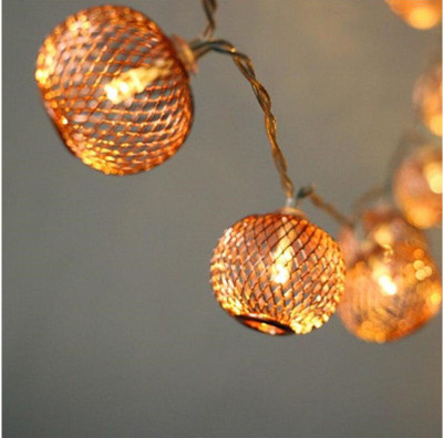 Meneon 16 LEDs 3 m Gold Steady Lantern Rice Lights(Pack of 1)