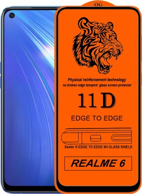 Rofix star Edge To Edge Tempered Glass for Realme 6(Pack of 1)