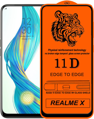 PFOAM Edge To Edge Tempered Glass for Realme X(Pack of 1)