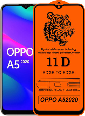 Rofix star Edge To Edge Tempered Glass for Oppo A5 2020(Pack of 1)