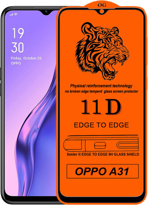 Rofix star Edge To Edge Tempered Glass for Oppo A31(Pack of 1)