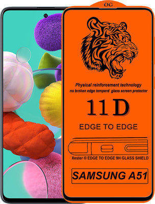 Rofix star Edge To Edge Tempered Glass for Samsung Galaxy A51(Pack of 1)