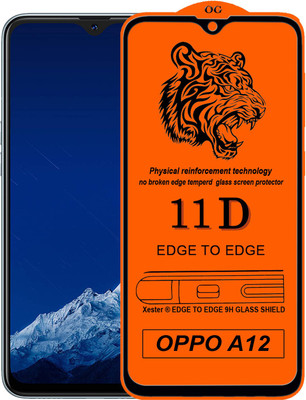 Rofix star Edge To Edge Tempered Glass for Oppo A12(Pack of 1)