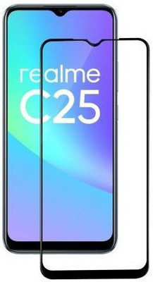 LIKEDESIGN Edge To Edge Tempered Glass for Realme C25s(Pack of 1)