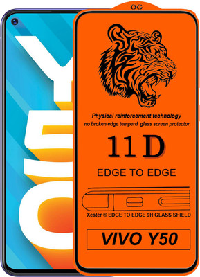 Rofix star Edge To Edge Tempered Glass for Vivo Y50(Pack of 1)