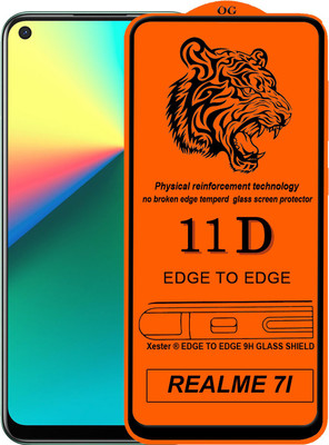 Rofix star Edge To Edge Tempered Glass for REALME 7I(Pack of 1)