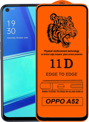 Rofix star Edge To Edge Tempered Glass for Oppo A52(Pack of 1)
