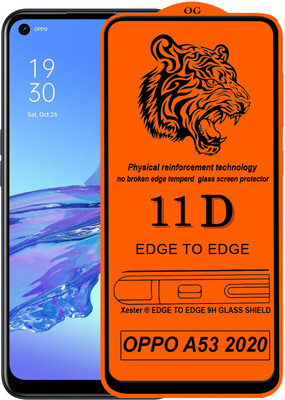 Rofix star Edge To Edge Tempered Glass for OPPO A53 2020(Pack of 1)