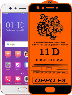 Rofix star Edge To Edge Tempered Glass for Oppo F3(Pack of 1)