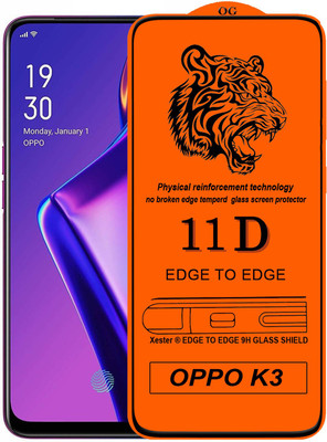 Rofix star Edge To Edge Tempered Glass for OPPO K3(Pack of 1)