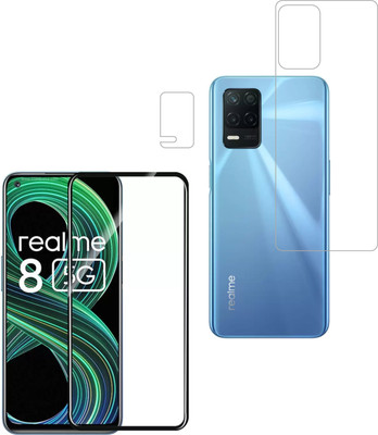 Vatsin Front and Back Tempered Glass for Realme 8 5G(Pack of 3)