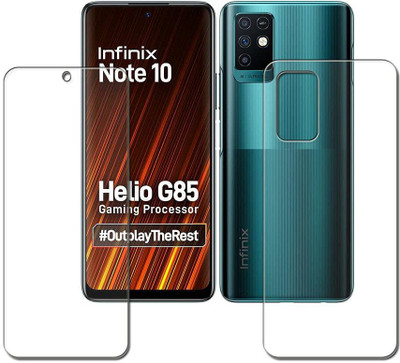 Firstkart Front and Back Tempered Glass for Infinix Note 10(Pack of 2)