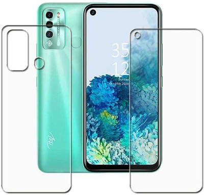 DOWRVIN Front and Back Screen Guard for ITEL VISION 2(Pack of 2)
