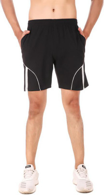 Snuglite Solid Men Black Regular Shorts