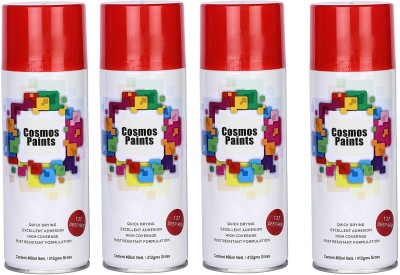 Cosmos Paints DeepRed Spray Paint 1600 ml(Pack of 4)