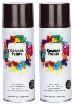 Cosmos Paints Brown Spray Paint 800 ml(Pack of 2)