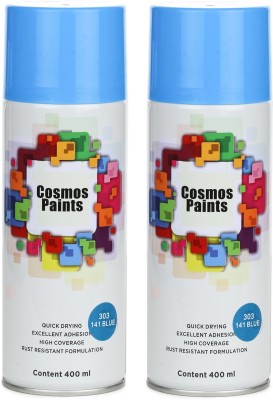 Cosmos Paints Blue Spray Paint 800 ml(Pack of 2)