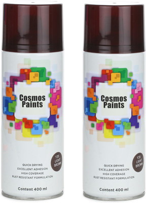 Cosmos Paints Brown Spray Paint 800 ml(Pack of 2)