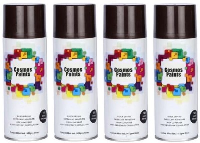 Cosmos Paints Deep Brown Spray Paint 1600 ml(Pack of 4)