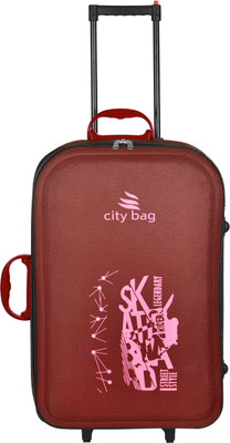CITY BAG Travel Printed Trolly Bag Two Wheel and Number Lock_02 Expandable  Check-in Suitcase 2 Wheels - 20 Inch