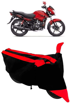 Marwah Waterproof Two Wheeler Cover for Hero(Glamour FI, Red, Black)