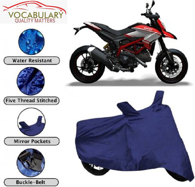 MEGA MARTZZ Waterproof Two Wheeler Cover for Ducati(Hypermotard, Blue)